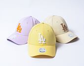 Damen Kappe New Era - 9FORTY League Essential - LA Dodgers - Pastel Yellow / White