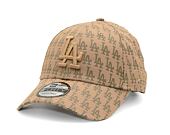 Kappe New Era - 9FORTY Team Monogram - LA Dodgers - Camel