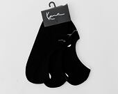 Socken Karl Kani Signature Invisible Socks 3 Pack black