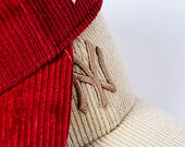 Damen Kappe New Era - 9FORTY Cord - LA Dodgers - Rust / Fondant Pink