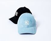 Damen Kappe New Era - 9FORTY Cord - NY Yankees - Pastel Blue / Off White