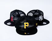 Kappe New Era - 9FIFTY Embroidered Mesh - Pittsburgh Pirates - Black