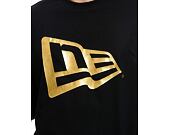 T-Shirt New Era - Flag Oversized Tee - Black / Gold