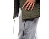 Jacke New Era - Quilted Coaches Jacket - New Olive / White