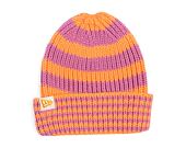 Mütze New Era - Medium Knit Stripe Beanie - Orange / Pink