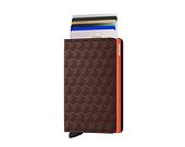 Geldbörse Slimwallet Secrid Optical Brown-Orange