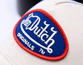Kappe Von Dutch - Trucker Boston - Caps - Suede - Blue/ Cream