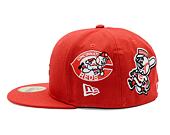 Kappe New Era - MLB Image Drop - All Over Print 59FIFTY - Cincinnati Reds - Scarlet