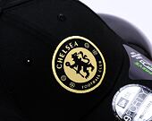 Kappe New Era - Pop Outline 9FORTY - Chelsea FC Lion Crest - Black / Gold