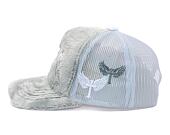 Kappe Reflection Luxury Fuzzy Trucker - Cloud Grau / Weiß