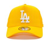 Kappe New Era - MLB Essential 9FORTY Trucker - LA Dodgers - Grilled Yellow / Blue