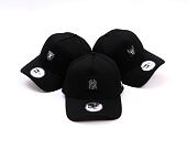 Kappe New Era - MLB Metallic Patch 9FORTY A-Frame - NY Yankees - Black / Silver