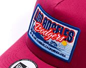 Kappe New Era - MLB City Patch 9FORTY Trucker - LA Dodgers - Burgundy