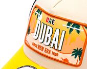 Kappe New Era - License Plate 9FORTY Trucker - Stone / Grilled Yellow