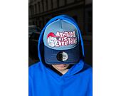 Kappe New Era - Baseball Graphic 9FORTY Trucker - Navy / Bright Blue