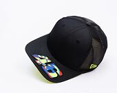 Kappe New Era - Valentino Rossi VR46 Moon Sun 9FIFTY Stretch-Snap - Black / Upright Yellow