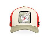 Kappe Capslab - Trucker Looney Tunes - Bugs Bunny - Cream / Red
