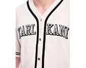 Trikot Karl Kani - College Baseballshirt off - white/black