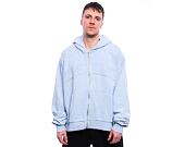 Pullover Karl Kani - College Heavy Crop Zip Hoodie - light blue