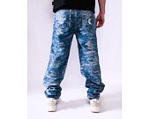Hose Karl Kani - Og K Distress Camo Five Pocket Denim - medium blue