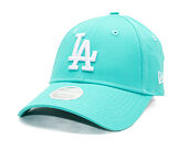 Damen Kappe New Era - MLB League Essential 9FORTY - LA Dodgers - Teal / White
