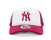 Kappe New Era - MLB World Series 9FORTY Trucker - NY Yankees - Cherry / White