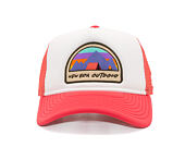 Kinder Kappe New Era - Branded Adventure Patch 9FORTY Trucker - Coral / White