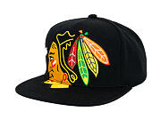 Kappe Mitchell & Ness - NHL Big Time Snapback - Chicago Blackhawks - Black