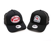 Kappe New Era - Branded Buffalo Patch 9FORTY Trucker - Black