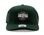 Kappe Brixton - Gibson C Np Mp Trucker Hat - Deep Forest/Deep Forest