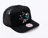 Kappe Mitchell & Ness - Evergreen Trucker - San Jose Sharks - Black