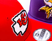 Kappe New Era - NFL Anniversary Patch 9SEVENTY Stretch-Snap - Kansas City Chiefs - Red