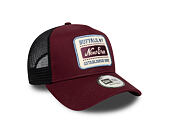 Kappe New Era - Buffalo Patch 9FORTY Trucker - Burgundy / Muted Indigo