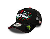 Kappe New Era - PIAGGIO Print 9FORTY Trucker - Black