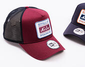 Kappe New Era - Buffalo Patch 9FORTY Trucker - Burgundy / Muted Indigo