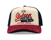 Kappe Stetson - Trucker Cap Vintage Racing - Wine/Off-White