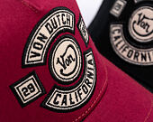 Kappe Von Dutch - Trucker - MC Logo - Burgundy/Black