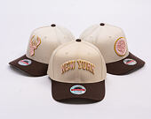 Kappe Mitchell & Ness - Blush Sand Classic Red - New York Knicks - Sand/Brown