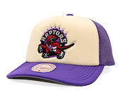 Kappe Mitchell & Ness - NBA Vintage Block Trucker HWC - Toronto Raptors - Cream