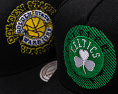 Kappe Mitchell & Ness - NBA Tilted Pro Snapback - Boston Celtics - Black