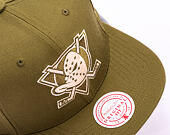 Kappe Mitchell & Ness - NHL Fashion Basic Snapback Vntg - Anaheim Ducks - Olive