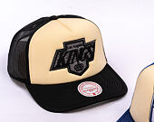 Kappe Mitchell & Ness - NHL Vintage Block Trucker - Los Angeles Kings - Cream