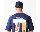 T-Shirt New Era - Branded Location Oversized Tee - Navy