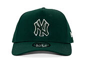 Kappe New Era - MLB Team Outline 9FORTY A-Frame - NY Yankees - Dark Green / Stone