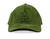Kappe New Era - MLB Cord 9FORTY M-Crown - LA Dodgers - Rifle Green