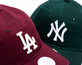 Damen Kappe New Era - MLB Essential 9TWENTY - LA Dodgers - Burgundy / Cream