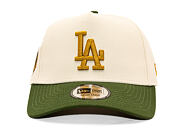 Kappe New Era - MLB WS Patch 9FORTY A-Frame - LA Dodgers - Cream / Rifle Green