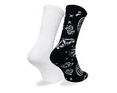 Socken New Era - Paisley Crew Socks 2pk - White / Navy