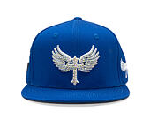 Kappe Reflection Luxury Shine Loud Snapback - Royal Blau / Weiß