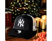 Kappe New Era - MLB Clean 9FORTY Trucker - NY Yankees - Black / White